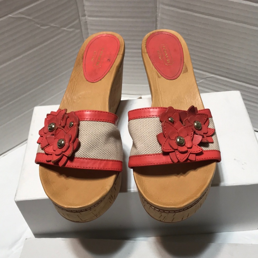 Coach Jesaca platform cork wedge - Picture 1 of 7
